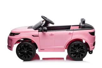 Kinderfahrzeug pink - Elektro Auto "Land Rover Discovery 5" - Lizenziert - 12V7AH, 2 Motoren- MP3, Ledersitz+EVA-Pink