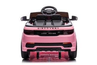 Kinderfahrzeug pink - Elektro Auto "Land Rover Discovery 5" - Lizenziert - 12V7AH, 2 Motoren- MP3, Ledersitz+EVA-Pink