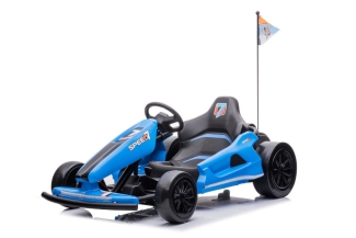 Kinderauto Kinder Elektroauto "E-Gokart" Mit 24V Und Driftfunktion  Akku Und 2 Motoren -Blau