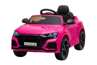 Kinderfahrzeug rosa - Elektro Auto "Audi RS Q8" - Lizenziert - 12V7A Akku Und 2 Motoren- 2,4Ghz