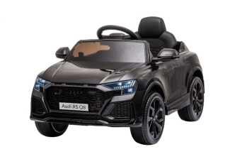 Kinderfahrzeug Schwarz - Elektro Auto Audi RS Q8 - Lizenziert - 12V7A Akku Und 2 Motoren- 2,4Ghz