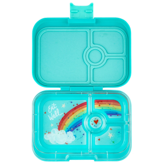 Yumbox Panino (4 Unterteilungen) Misty Aqua Rainbow Znüni Lunchbox