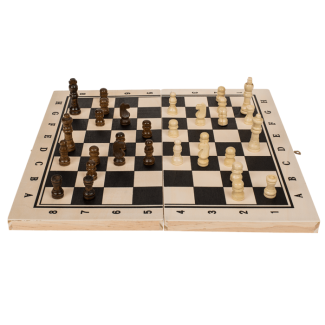 Holz-Brettspiel, Schach, ca. 34 x 34 cm