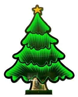 LED Figur Tannenbaum mit Infinity Effekt Outdoor H64.5cm