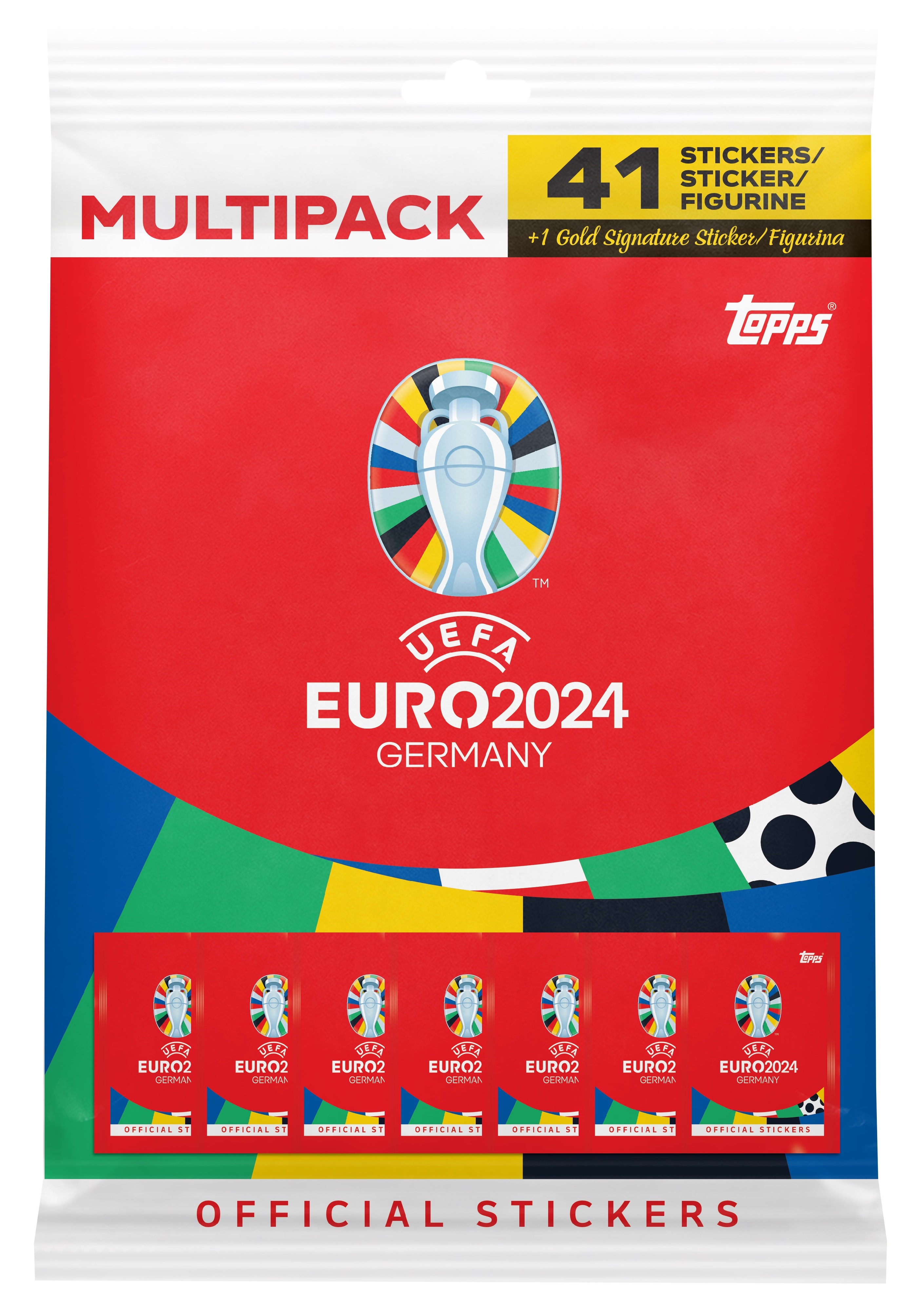 trend24.ch Topps Euro 2024 Sticker Multipack mit 42 Stickern