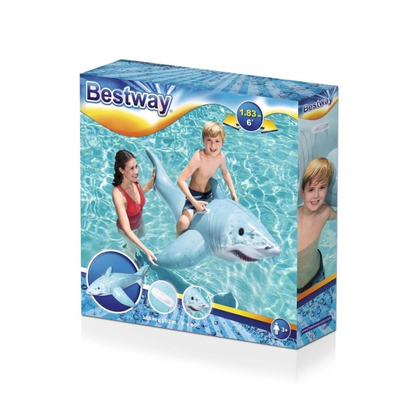 Bestway SO Schwimmtier Hai in hellblau