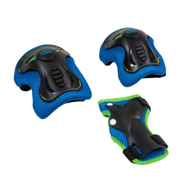 Hudora Biomechanisches Protektoren-Set für Kinder (blau, XS)