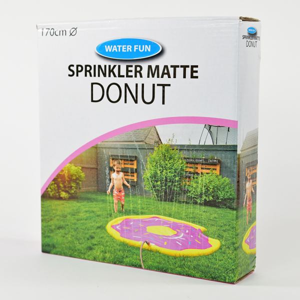 Wassersprinkler-Matte, aufblasbar, Donut, ca. 170cm