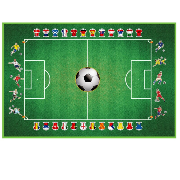 Spielteppich Football 150x100 cm