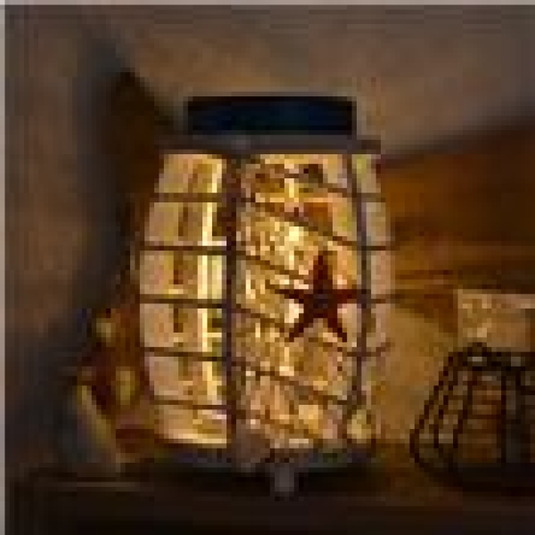 Maritime Deko Lampe aus Holz