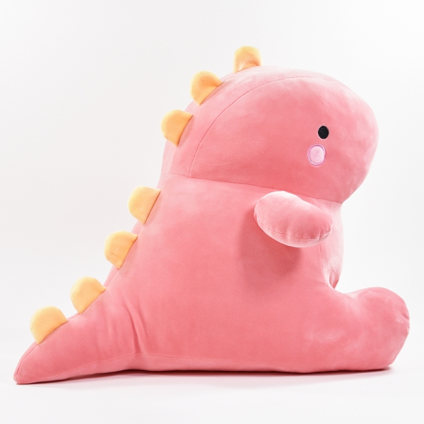 Supersofter Plüsch Dino, rosa, 40x34x34 cm