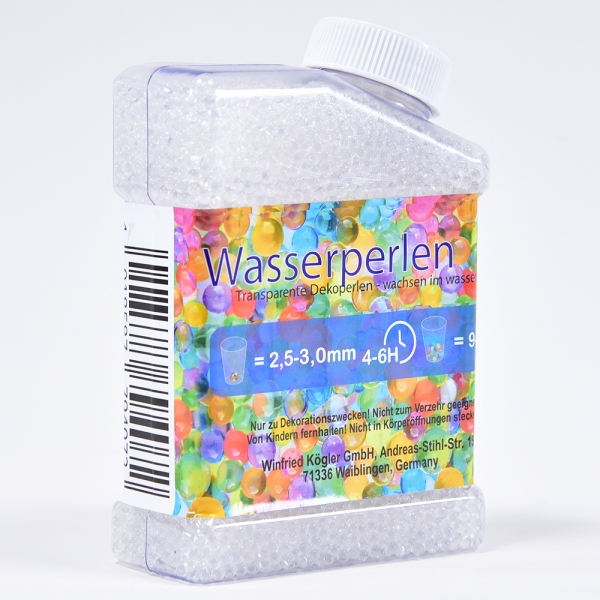 Wasserperlen, transparent, 220g, 10,8x5x8,5cm