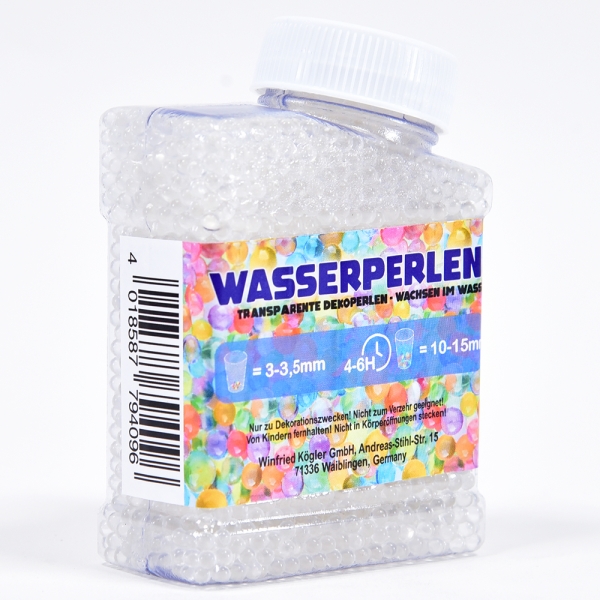 Wasserperlen, transparent, 100g, 5,8x3x8,5cm