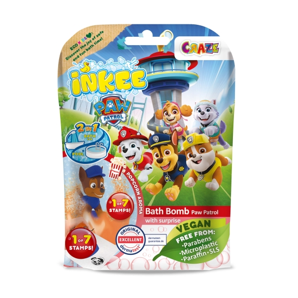 CRAZE Inkee Überraschungs-Badekugel Paw Patrol