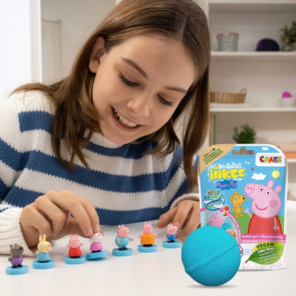 CRAZE Inkee Überraschungs-Badekugel Peppa Pig