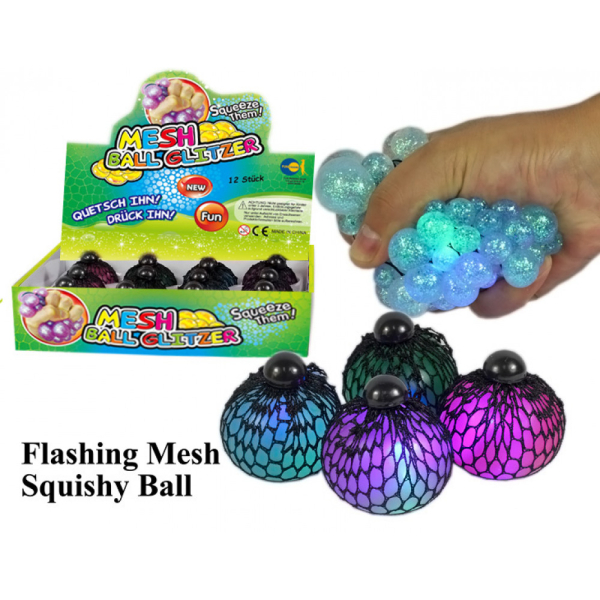 Mesh Ball Glitzer mit Licht