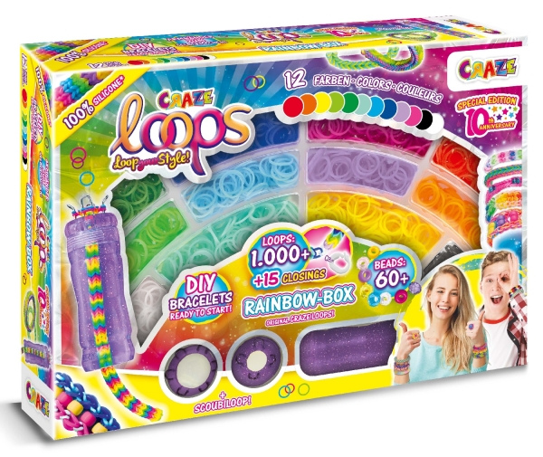 CRAZE Loops - Rainbow Box 1000 Loops