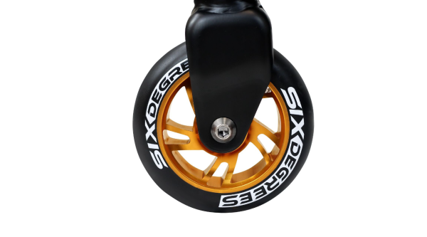 SIX DEGREES Stuntscooter 100 mm schwarz-kupferbraun