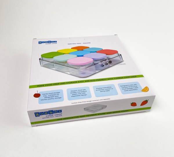 Yumbox Chop Chop Serviertablett, quadratisch, lebensmittelecht