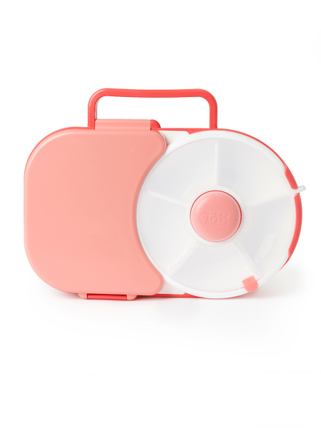 GöBe Lunchbox für Kinder mit Snackschleuder, Watermelon Coral