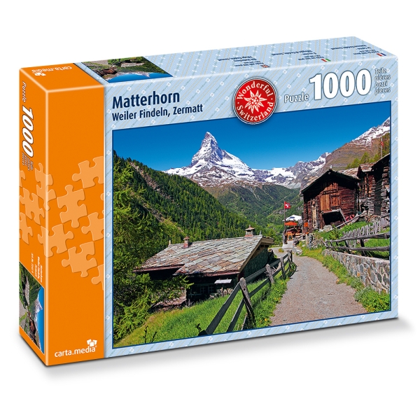 Matterhorn, Weiler Findeln Zermatt 1'000 Teile Puzzle