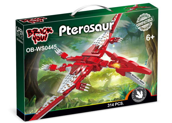 OPEN BRICKS - Dinosaurier - Pterosaur (Klemmbaustein-Set Flugsaurier)