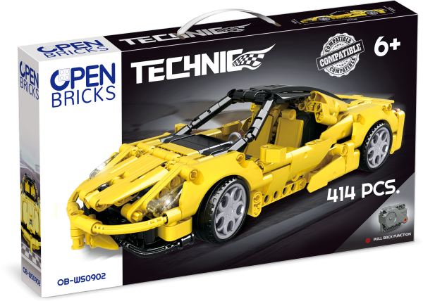 OPEN BRICKS - Sports Car Yellow