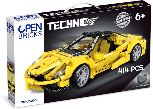 OPEN BRICKS - Sports Car Yellow