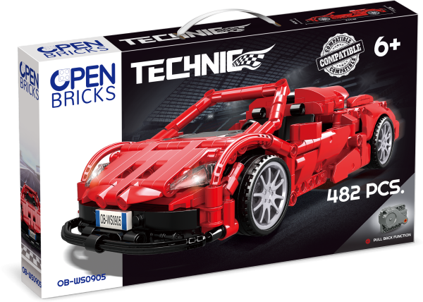 OPEN BRICKS - Sports Car Red