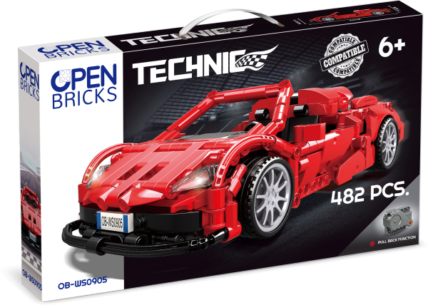 OPEN BRICKS - Sports Car Red