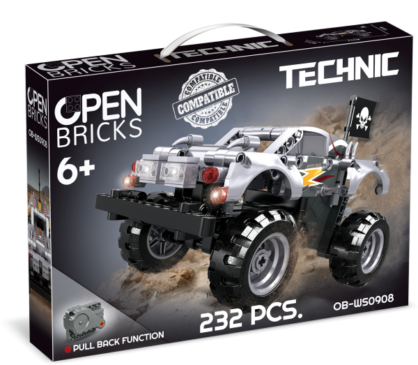 OPEN BRICKS - Monster Truck Silver