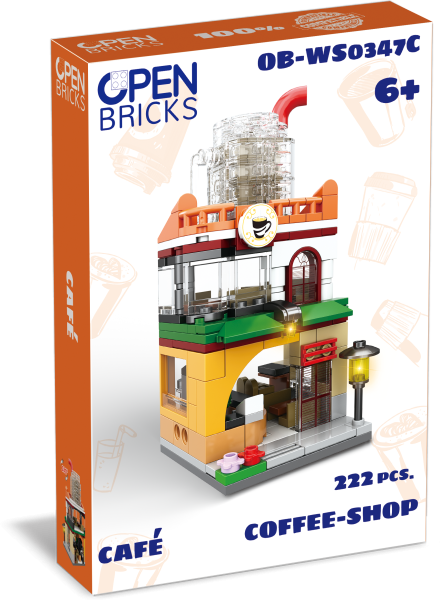 OPEN BRICKS - Café (Klemmbaustein-Set)