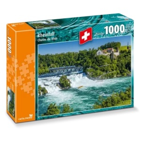 Rheinfall mit Schloss Laufen 1'000 Teile Puzzle