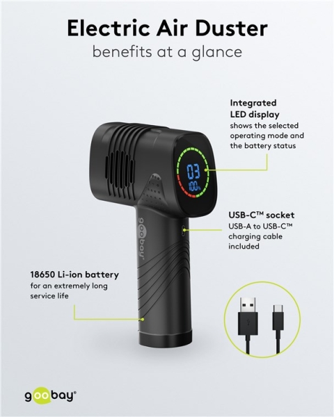 Goobay Elektrisches Staubgebläse