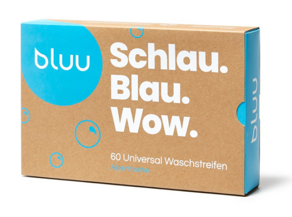 Bluu 360 Universal Waschstreifen mit Alpenfrische Duft