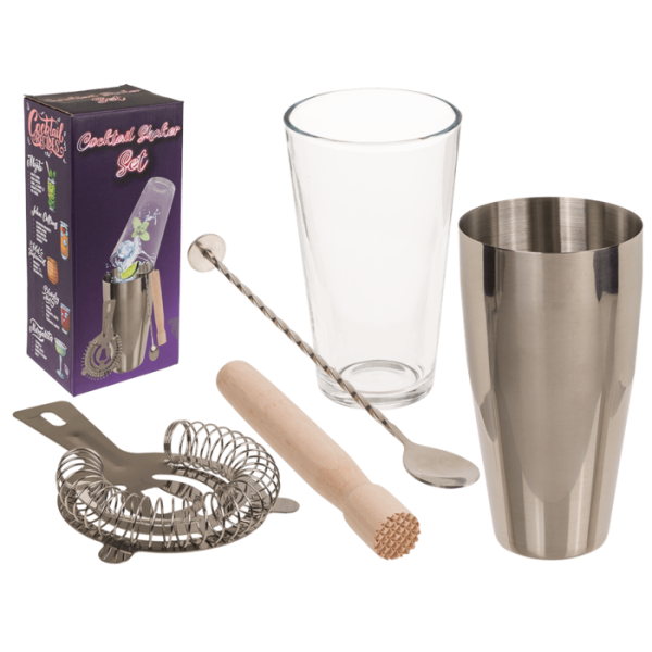 Cocktail Shaker-Set, inkl. 1 Edelstahlbecher