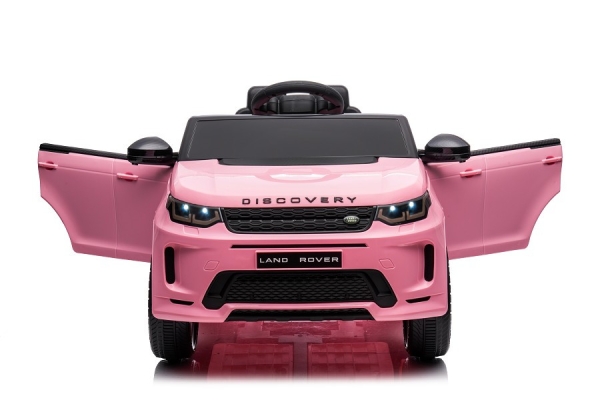 Kinderfahrzeug pink - Elektro Auto "Land Rover Discovery 5" - Lizenziert - 12V7AH, 2 Motoren- MP3, Ledersitz+EVA-Pink