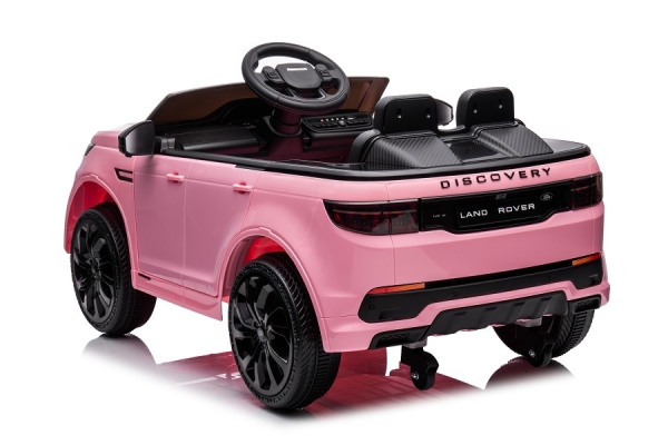 Kinderfahrzeug pink - Elektro Auto "Land Rover Discovery 5" - Lizenziert - 12V7AH, 2 Motoren- MP3, Ledersitz+EVA-Pink