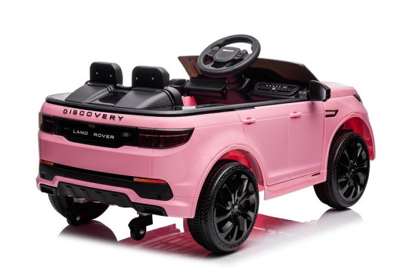 Kinderfahrzeug pink - Elektro Auto "Land Rover Discovery 5" - Lizenziert - 12V7AH, 2 Motoren- MP3, Ledersitz+EVA-Pink