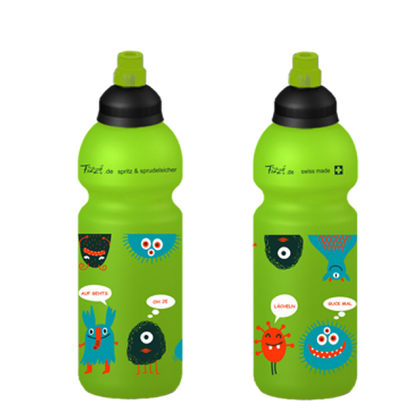 Fizzii Trinkflasche 600ml kiwi, Monster