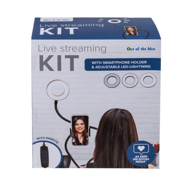 Live Streaming & Vlogging Kit mit Handyhalterung