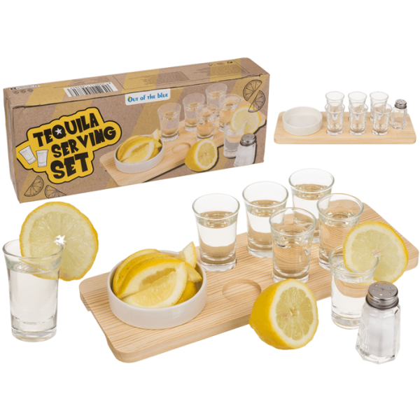 Tequilla-Servier-Set, 9-teilig